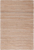 SAFAVIEH Natural Fiber Collection Area Rug - 5' x 8', Ivory & Natural, Handmade Boho Farmhouse Rustic Jute & Cotton Jute, Ideal for High Traffic Areas in Living Room, Bedroom (NFB654A)