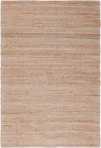 SAFAVIEH Natural Fiber Collection Area Rug - 5' x 8', Ivory & Natural, Handmade Boho Farmhouse Rustic Jute & Cotton Jute, Ideal for High Traffic Areas in Living Room, Bedroom (NFB654A)