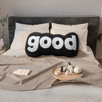Johnear Headboard Pillow Black Plush Reading Pillow Back Support Pillow for Bed Sitting Up Adult Daybed Sofa College Dorm Bed Headboard Backrest Cushion Bolster Throw Pillow Body Pillow Twin