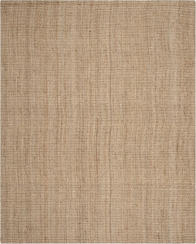 SAFAVIEH Natural Fiber Collection Area Rug - 9' x 12', Natural, Handmade Farmhouse Jute, Ideal for High Traffic Areas in Living Room, Bedroom (NF730C)