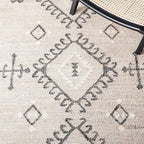 SAFAVIEH Area Rug 8x10 - Kilim Collection - Large - Grey & Black, Handmade Flat Weave Jute, Ideal for Living Room, Bedroom, Office, Dining Space (KLM762F)