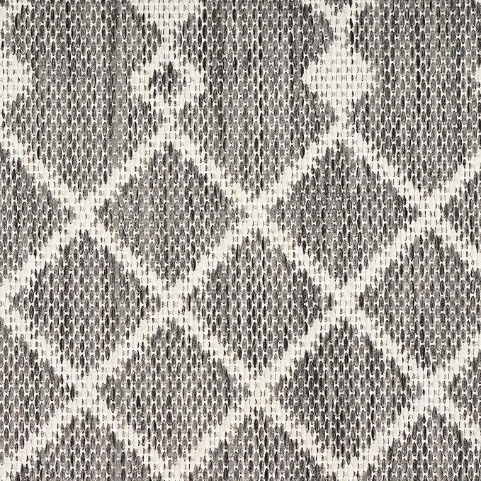 Nourison Home Positano Charcoal 7' x 10' Area Rug - Easy Clean, Non Shedding, Bed Room, Living Room, Dining Room, Kitchen (7' x 10')
