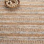 SAFAVIEH Natura Collection Area Rug - 3' x 5', Natural & Brown, Rustic Farmhouse Design, Handmade Wool & Jute, Ideal for The Living Room, Bedroom, Dining Room (NAT501T-3)