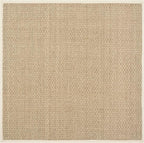 SAFAVIEH Area Rug 11' Square - Natural Fiber Collection - Large - Natural & Beige, Seagrass, Basketweave Pattern with Border (NF114A)
