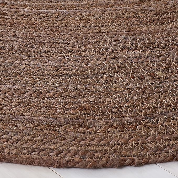 SAFAVIEH Natural Fiber Collection 3' Round Brown NFB901T Handmade Premium Jute Entryway Foyer Living Room Bedroom Kitchen Area Rug