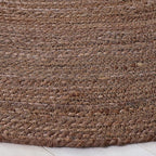 SAFAVIEH Natural Fiber Collection 6' Round Brown NFB901T Handmade Premium Jute Entryway Foyer Living Room Bedroom Kitchen Area Rug