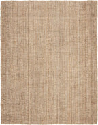 SAFAVIEH Natural Fiber Collection Area Rug - 5' x 7'6", Natural Brown, Handmade Jute, Farmhouse Style, Chunky Textured Thick Pile (NF447A)