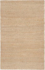 SAFAVIEH Natural Fiber Collection Area Rug - 6' x 9', Natural, Handmade Farmhouse Jute, Ideal for High Traffic Areas in Living Room, Bedroom (NF732A)