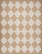 Nourison Home Washable Modern Jute Natural Ivory 7'10" x 9'10" Area Rug - Easy Clean, Non Shedding, Bed Room, Living Room, Dining Room, Kitchen (8' x 10')