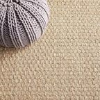 Safavieh Area Rug 6x8 - Natural Fiber Collection - Natural & Grey, Seagrass, Basketweave Pattern with Border (NF114P)