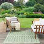 Nourison Home Positano Blue Green 8' x 10' Area Rug - Easy Clean, Non Shedding, Bed Room, Living Room, Dining Room, Kitchen (8' x 10')