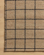 Loloi Chris Loves Julia Fletcher Collection FLE-01 Natural/Black 7'-9" x 9'-9", .37" Pile Height, Area Rug