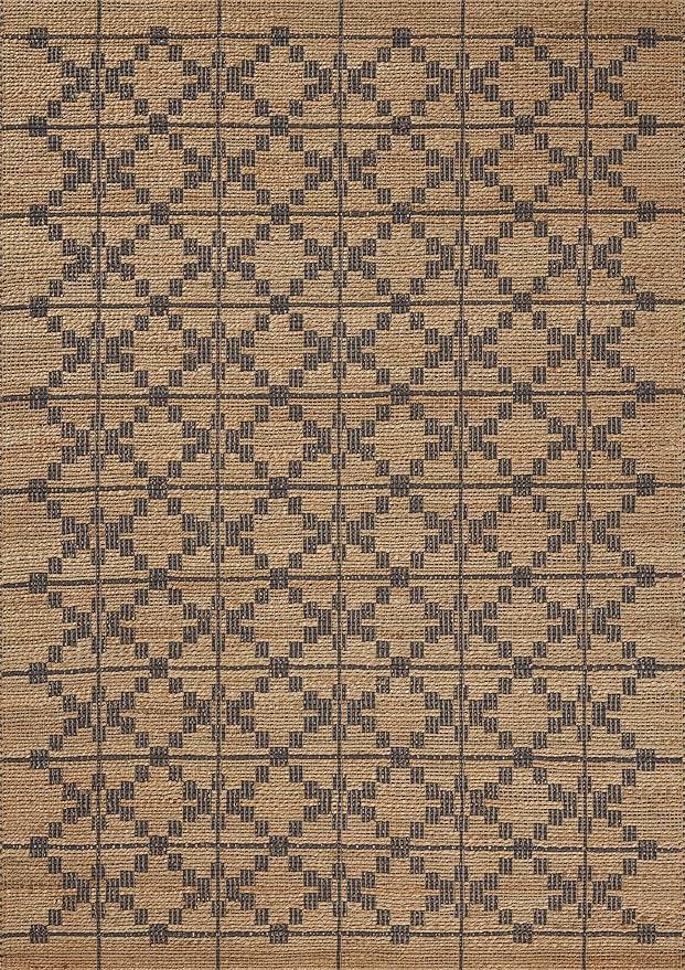 Loloi Chris Loves Julia Judy Collection JUD-05 Natural/Graphite 2'-6" x 7'-6" Runner Rug