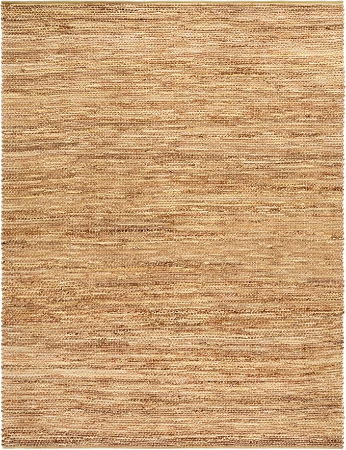 SAFAVIEH Area Rug 6x9 - Cape Cod Collection - Yellow & Natural, Handmade Jute & Cotton, Ideal for Living Room, Bedroom, Dining Space (CAP236C)