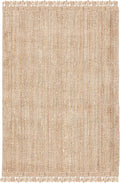 SAFAVIEH Natural Fiber Collection 2' x 3' Natural NF809A Handmade Woven Fringe Jute Entryway Living Room Foyer Bedroom Accent Rug