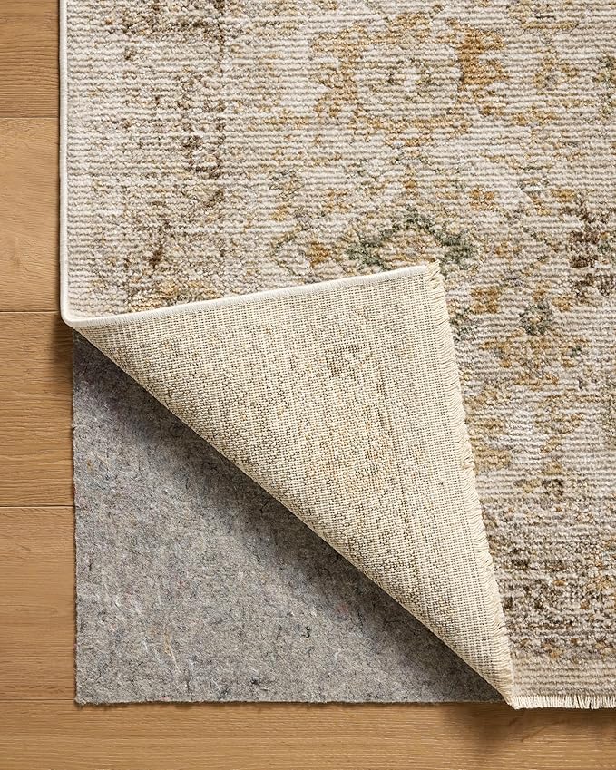 Loloi Magnolia Home by Joanna Gaines Pace Collection PAC-04 Natural/Multi 9'-6" x 9'-6" Round Area Rug