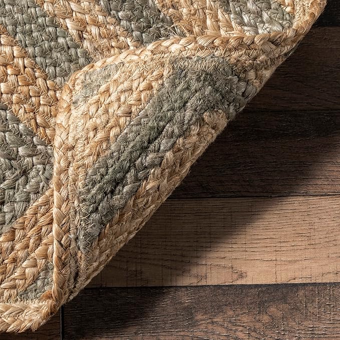 Rugs USA Dogwood Tiled Jute Area Rug, 5x8, Natural