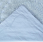 Better Trends Rio Collection is Super Soft and Light Weight in Floral Design 100% Cotton Tufted Unique Luxurious Machine Washable Tumble Dry, Standard Sham, Blue