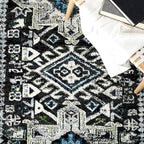 SAFAVIEH Vintage Hamadan Collection Area Rug - 10'6" x 14', Dark Grey & Ivory, Traditional Persian Design, Non-Shedding & Easy to Clean, Ideal for Living Room, Bedroom, Dining Space (VTH211H)