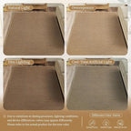 Faux Jute Non-Slip Area Rug, 3x5 Washable Pet-Friendly Floor Mat for Living Room, Bedroom, Entryway, Machine Woven Durable Scratch Resistant Carpet, Brown