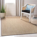 Martha Stewart x SAFAVIEH Area Rug Collection - 5' x 7', Light Brown, Sisal & Jute, Farmhouse Style, Ideal for Living Room, Bedroom, Office, Dining Space (MSR9501T)