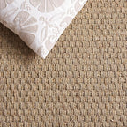 SAFAVIEH Natural Fiber Collection Runner Rug - 2'6" x 10', Natural & Beige, Seagrass, Basketweave Pattern with Border (NF114A)