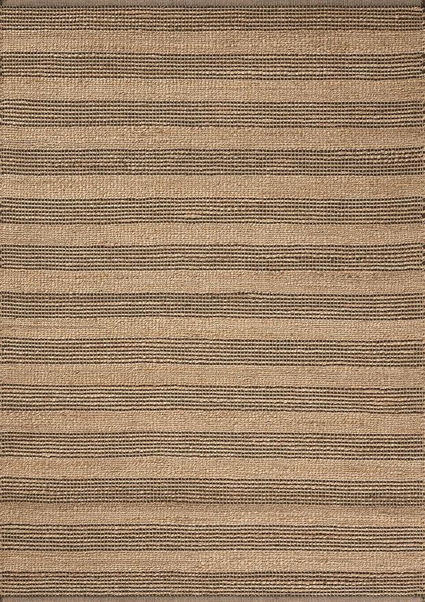 Loloi Chris Loves Julia Judy Collection JUD-06 Natural/Chocolate 8'-6" x 11'-6" Area Rug