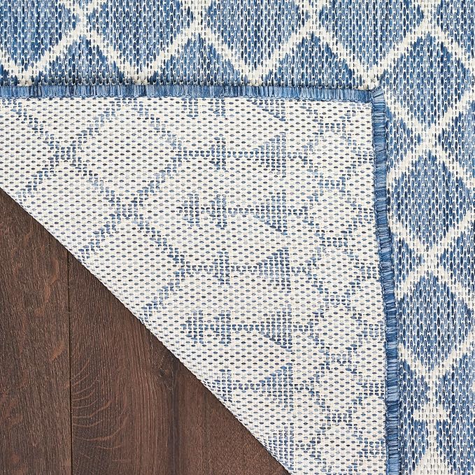 Nourison Home Positano Navy Blue 7' x 10' Area Rug - Easy Clean, Non Shedding, Bed Room, Living Room, Dining Room, Kitchen (7' x 10')