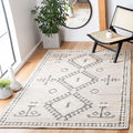 SAFAVIEH Kilim Collection Accent Rug - 3' x 5', Grey & Black, Handmade Flat Weave Jute, Ideal for High Traffic Areas in Entryway, Living Room, Bedroom (KLM762F)