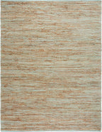 SAFAVIEH Area Rug 8x10 - Cape Cod Collection - Large - Turquoise & Natural, Handmade Jute & Cotton, Ideal for Living Room, Bedroom, Dining Space (CAP236K)