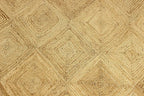 Premium Quality Jute Rug 2.6x4 Kilim Runner Rug Hand Braided Jute Geometric Pattern Beige Hand Woven Boho Flatweave Carpet Indoor Outdoor Rugs for Bedside Runner Kitchen, Entryway