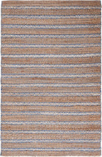 SAFAVIEH Natural Fiber Collection Accent Rug - 4' x 6', Blue & Natural, Handmade Flat Weave Stripe Jute & Cotton Jute, Ideal for High Traffic Areas in Entryway, Living Room, Bedroom (NFB655M)