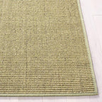 Martha Stewart x SAFAVIEH Area Rug Collection - 2'3" x 12' Runner, Green, Sisal & Jute, Farmhouse Style, Ideal for Living Room, Foyer, Bedroom, Hallway (MSR9501Y)