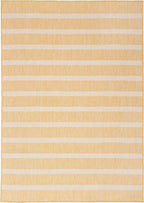 Nourison Home Positano Yellow Ivory 5' x 7' Area Rug - Easy Clean, Non Shedding, Bed Room, Living Room, Dining Room, Kitchen (5' x 7')