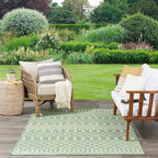 Nourison Home Positano Blue Green 9' x 12' Area Rug - Easy Clean, Non Shedding, Bed Room, Living Room, Dining Room, Kitchen (9' x 12')