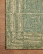 Loloi Chris Loves Julia Francis Collection FRA-02 Green/Natural 8'-6" x 12' Area Rug