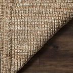 SAFAVIEH Natural Fiber Collection Area Rug - 2' x 4', Natural & Ivory, Handmade Jute, Farmhouse Style, Chunky Textured Thick Pile (NF447N)