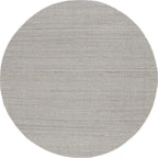 Nuloom Elfriede Handmade, Grey, 6' Round, Solid, Rustic, Jute, Soft and Textured, High Traffic, Stain Resistant, Easy Clean, Durable Area Rug for Bedroom, Living Room, Dining, Den, Foyer