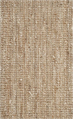 SAFAVIEH Natural Fiber Collection Area Rug - 2' x 4', Natural & Ivory, Handmade Jute, Farmhouse Style, Chunky Textured Thick Pile (NF447N)