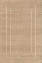 Nuloom Madie Natural/Ivory, 4' x 6', Recycled PET, Soft and Textured, High Traffic, Stain Resistant, Easy Clean, Durable, Machine Washable Area Rug for Bedroom, Living Room, Dining, Foyer, Entryway