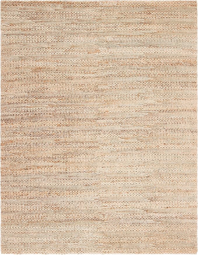 SAFAVIEH Area Rug 11x15 - Natural Fiber Collection - Large - Natural, Handmade Jute, Braided Woven Design, Ideal for Living Room, Bedroom (NF212A)