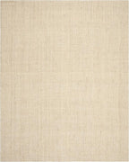SAFAVIEH Natural Fiber Collection Area Rug - 9' x 12', Ivory, Handmade Farmhouse Jute, Ideal for High Traffic Areas in Living Room, Bedroom (NF730A)
