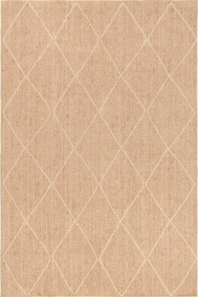 Nuloom Billy Ivory, 5' x 8', Recycled Polyester, Soft and Textured, High Traffic, Stain Resistant, Easy Clean, Durable, Machine Washable Runner for Bedroom, Living Room, Dining, Den, Foyer, Entryway
