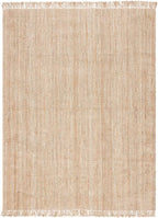 SAFAVIEH Natural Fiber Collection X-Large Area Rug - 11' x 15', Natural, Handmade Woven Fringe Jute, Ideal for High Traffic Areas in Living Room, Bedroom (NF809A)