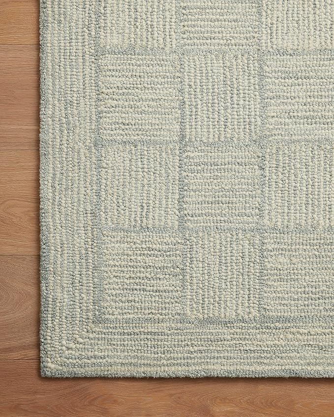 Loloi Chris Loves Julia Francis Collection FRA-03 Silver/Sky 7'-9" x 9'-9" Area Rug