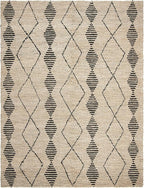 SAFAVIEH Bohemian Collection 8' x 10' Beige / Black BOH703Z Handmade Moroccan Tribal Jute Area Rug