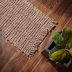 Hausattire Hand Woven Jute Rug 2'x3' - Natural,Reversible Farmhouse Boho Accent Rustic Rugs for Kitchen,Living Room,Bedroom,Entryway Rag Rug|Decorative Floor Rugs-24x36 Inches