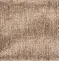 SAFAVIEH Area Rug 10' Square - Natural Fiber Collection - Large - Natural & Ivory, Handmade Jute, Farmhouse Style, Chunky Textured Thick Pile (NF447N)