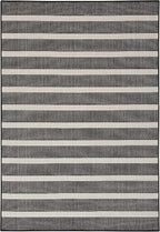 Nourison Home Positano Black Ivory 5' x 7' Area Rug - Easy Clean, Non Shedding, Bed Room, Living Room, Dining Room, Kitchen (5' x 7')