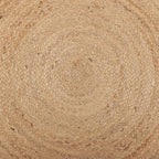 · REDEARTH · Round Area Rug - Hand Woven Braided 100% Natural Jute - Artisan Made Reversible Boho Jute Rugs for Bedroom - Kitchen - Living Room - Farmhouse - Aesthetic Home Decor (8' Feet - Natural)